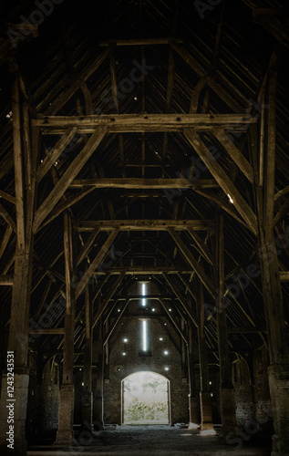 The Medieval Tithe Barn At Great Coxwell, Oxfordshire