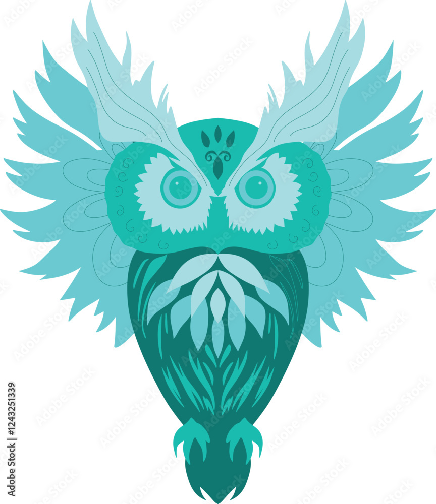 Obraz premium Owl mandala