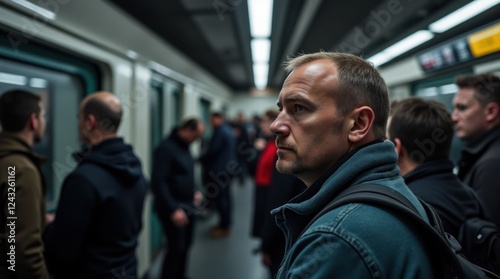 Ukrainian Civilians Seek Shelter in Subway Station During Air Raids