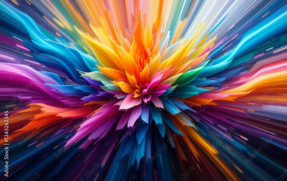 An abstract image with vibrant colors and gradients blending together, creating a sense of movement and energy. An abstract image with vibrant colors and gradients blending together, creating a sense of movement and energy.