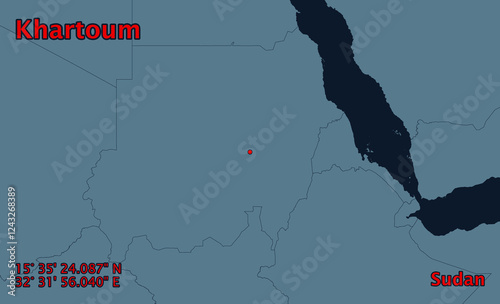 Khartoum Location Map photo