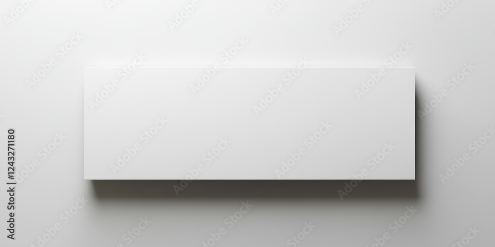 White Blank Rectangular Card Against White Background White Blank Rectangular Card Against White Background