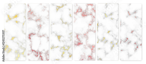 Set of marble texture backgrounds