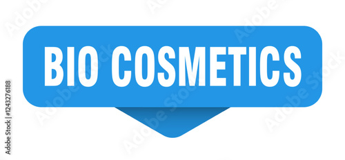bio cosmetics sticker. bio cosmetics sign on transparent background