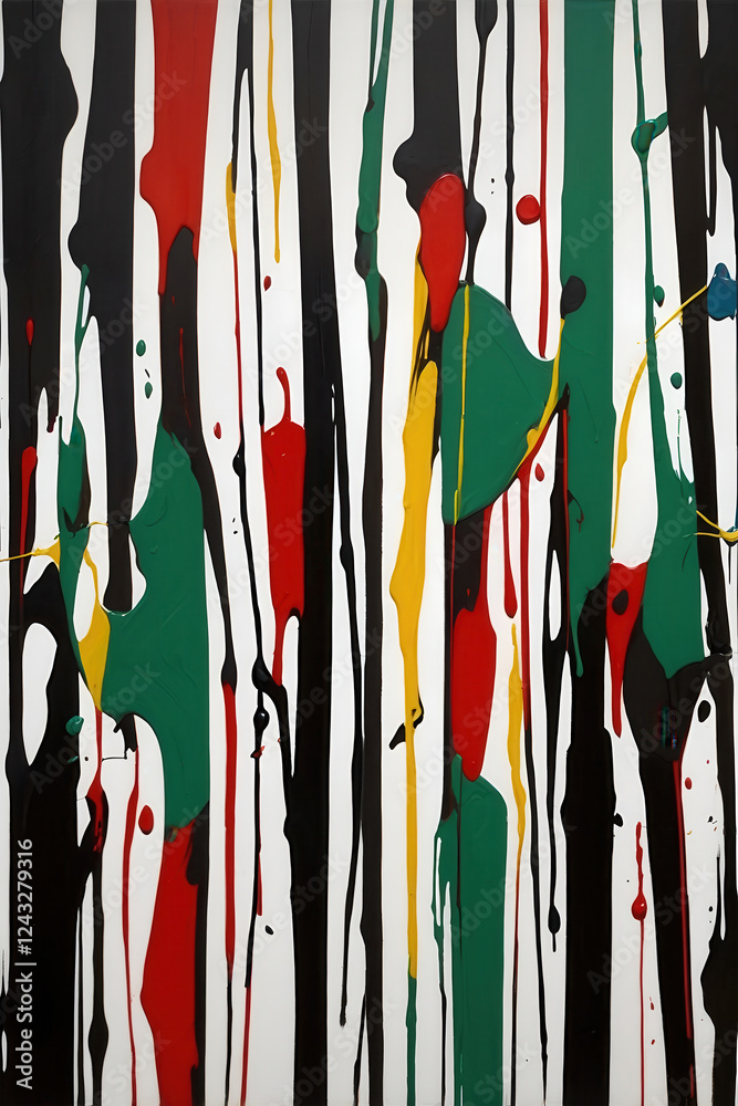 Modern art. Abstract colorful oil painting on canvas. Colorful drawing with splashes of paint on a black background. Abstract expressionist painting
Modern art. Abstract colorful oil painting on canvas. Colorful drawing with splashes of paint on a black background. Abstract expressionist painting
