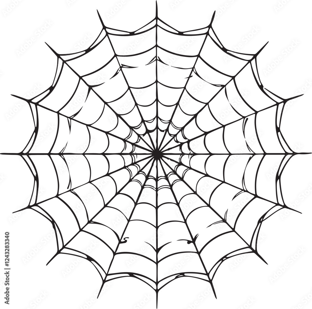 Obraz premium spider web silhouette vector designs
