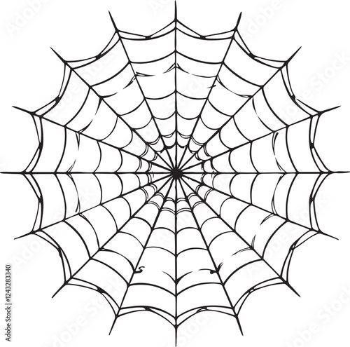 spider web silhouette vector designs