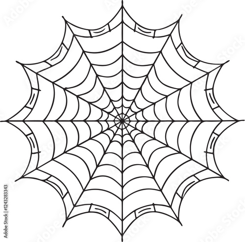 spider web silhouette vector designs