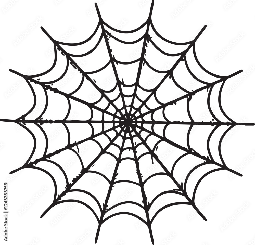 Obraz premium spider web silhouette vector designs