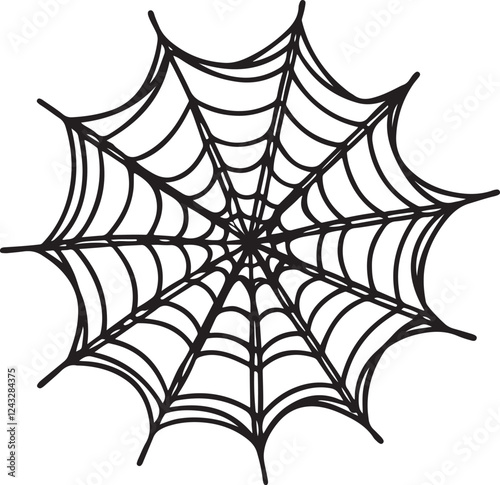 spider web silhouette vector designs