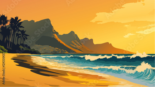 Sunset Views of Camps Bay Beach
