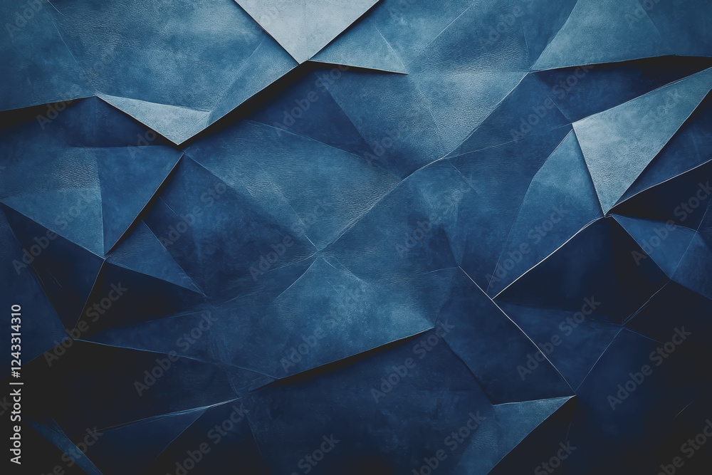 Fototapeta premium Abstract Background Abstract Dark Blue Background Polygon luxury background and modern background.