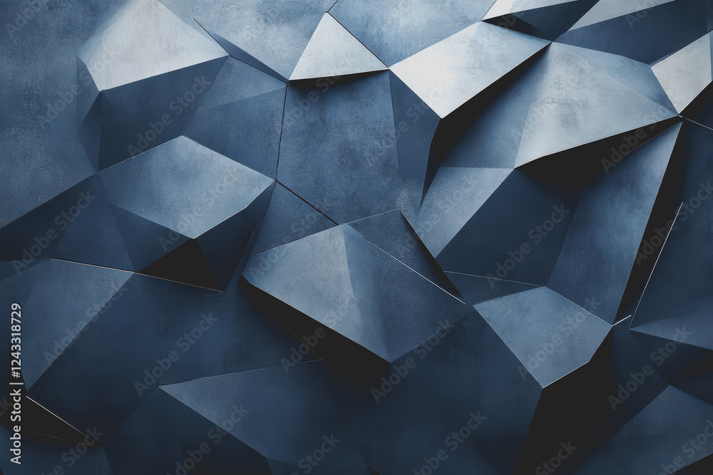 Fototapeta premium Abstract Background Abstract Dark Blue Background Polygon luxury background and modern background.