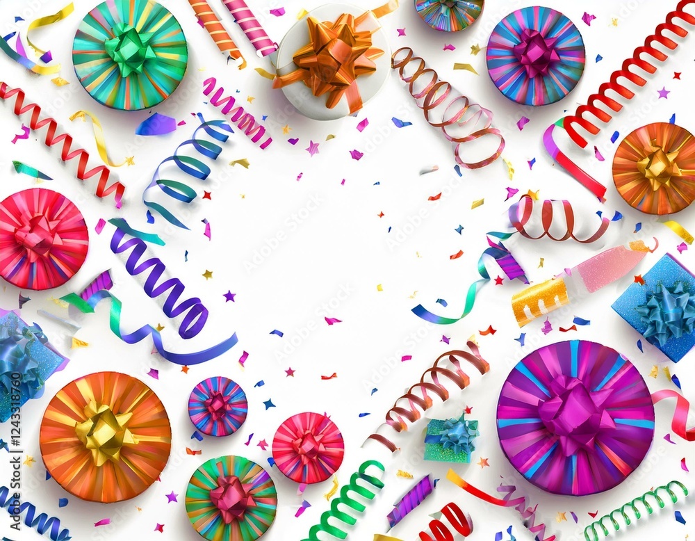 carte, image de fête et de cadeau avec bolduc et strapontin, anniversaire, fête, jour de l'an, bonheur en ia carte, image de fête et de cadeau avec bolduc et strapontin, anniversaire, fête, jour de l'an, bonheur en ia