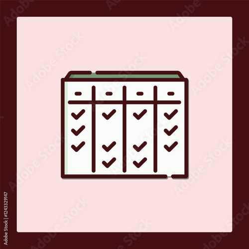 Completed Task Checklist Icon Graphic