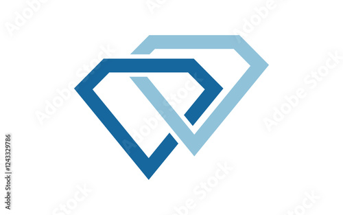 Luxury Diamond icon Logo vector illustration