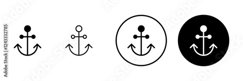 Anchor icon vector. Anchor sign and symbol. Anchor marine icon.