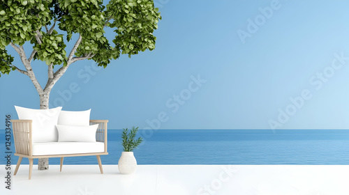 Modern seaside patio furniture photo