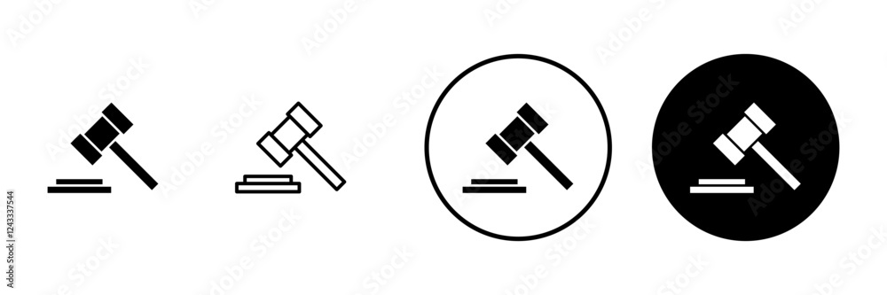 Gavel icon vector. judge gavel sign and symbol. law icon. auction hammer Gavel icon vector. judge gavel sign and symbol. law icon. auction hammer