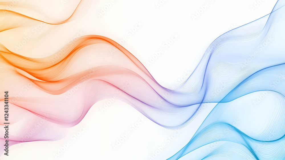Abstract colorful flowing ribbons design Abstract colorful flowing ribbons design