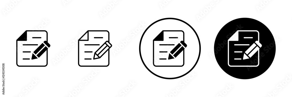 Note icon vector. notepad sign and symbol
