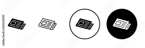 Newspaper icon vector. news paper sign and symbolign