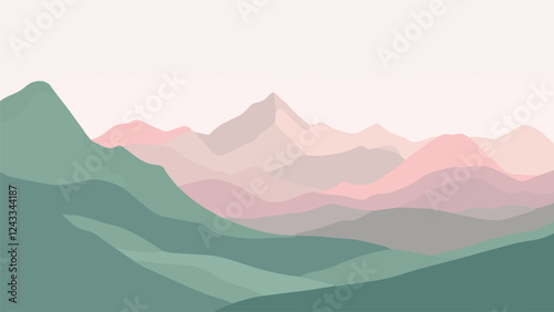 mountain landscape in the mountains