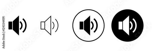 Speaker icon vector. volume sign and symbol. loudspeaker icon. sound symbol
