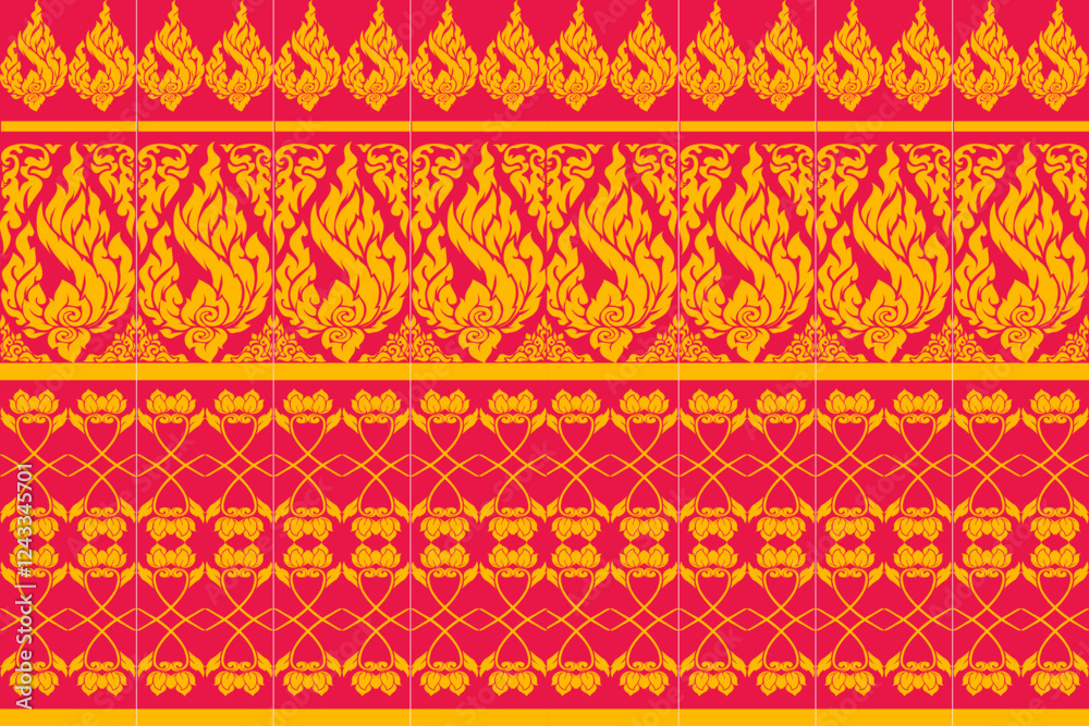 seamless,pixel traditional ethnic, thai pattern, fabric pattern for textiles, rugs, wallpaper, clothing, sarong, batik, wrapping, embroidery, print, background, cover, illustration, vector. seamless,pixel traditional ethnic, thai pattern, fabric pattern for textiles, rugs, wallpaper, clothing, sarong, batik, wrapping, embroidery, print, background, cover, illustration, vector.