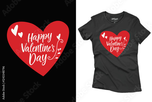Valentine's Day T Shirt Design Illustration For Print, Poster, Card, Mug, Bag, Invitation.
