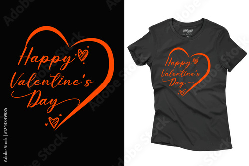 Valentine's Day T Shirt Design Illustration For Print, Poster, Card, Mug, Bag, Invitation.