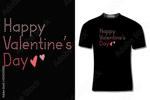 Valentine's Day T Shirt Design Illustration For Print, Poster, Card, Mug, Bag, Invitation.