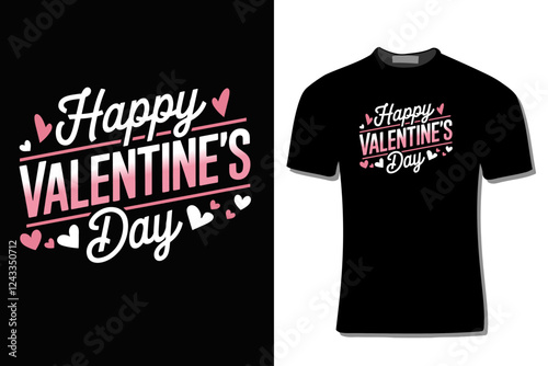 Valentine's Day T Shirt Design Illustration For Print, Poster, Card, Mug, Bag, Invitation.