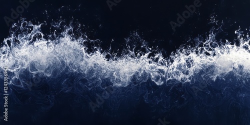 Wallpaper Mural Abstract White Water Splashes Against Dark Blue Background Torontodigital.ca