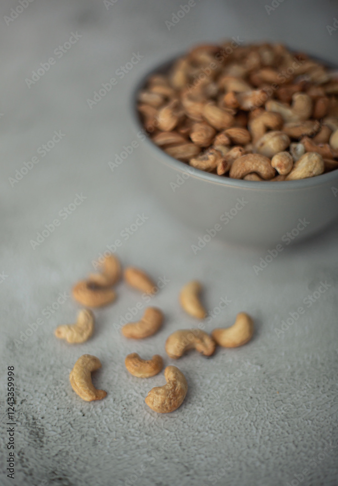 cashew nuts on the table cashew nuts on the table