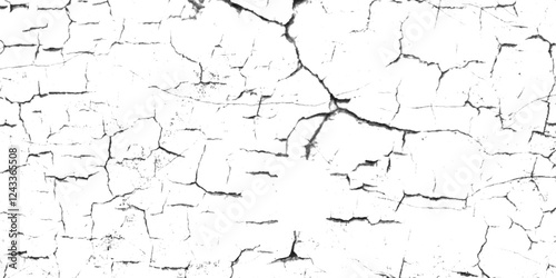 Abstract grunge black and white crack paper texture design and texture of a concrete wall with cracks and scratches background .Vintage abstract texture of old surface.Grunge texture for make poster	