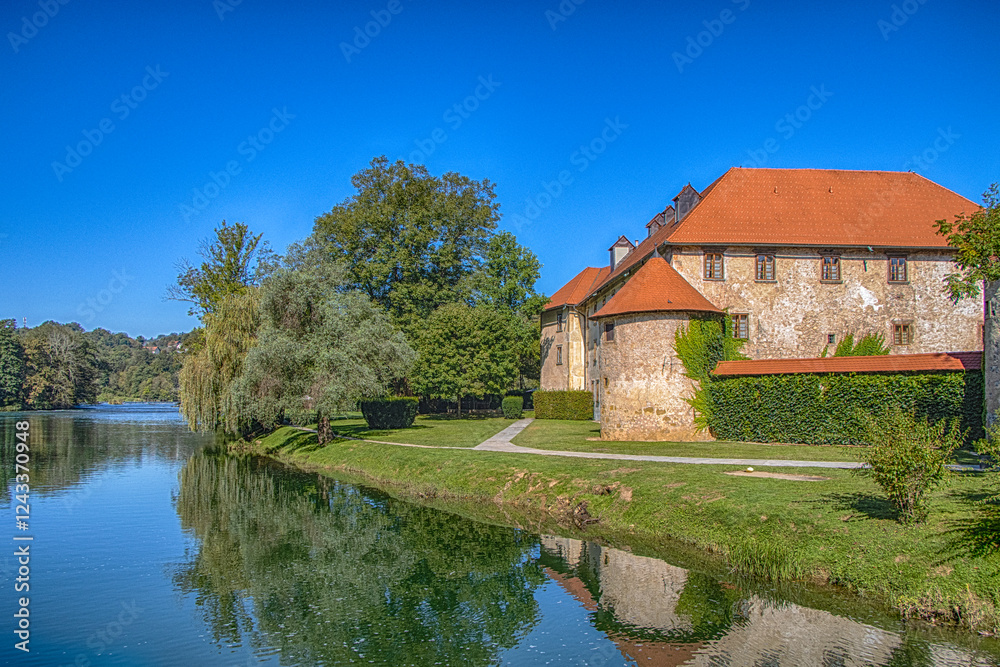 Historic Otocec castle. Slovenian national monument. Historic Otocec castle. Slovenian national monument.