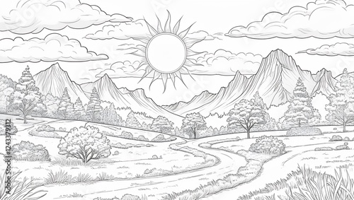 landscape in the mountains