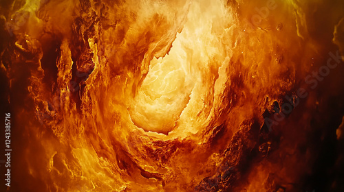 A vortex of flames consuming time itself