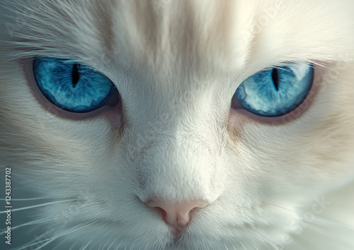 Cute cat close-up