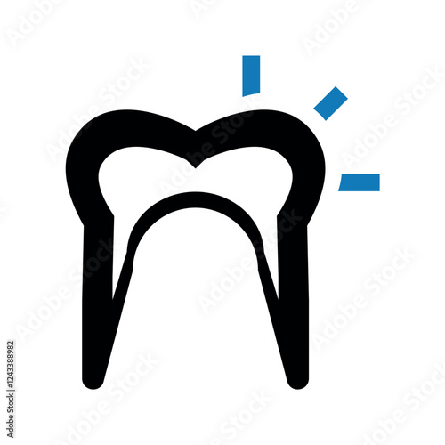 Tooth pain icon.