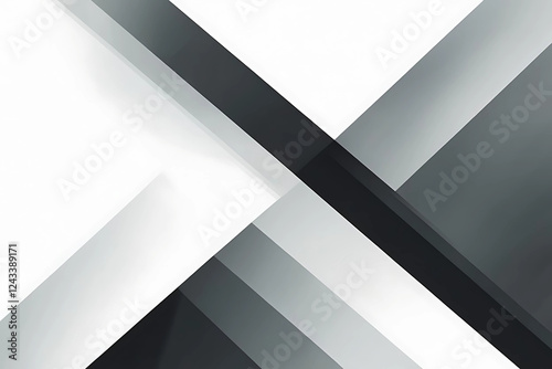 Abstract Geometric Digital Artwork Featuring Triangles And Parallelograms