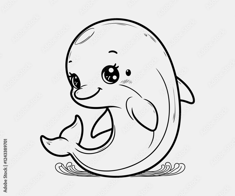 cute dolphin outline black and white coloring page cute dolphin outline black and white coloring page