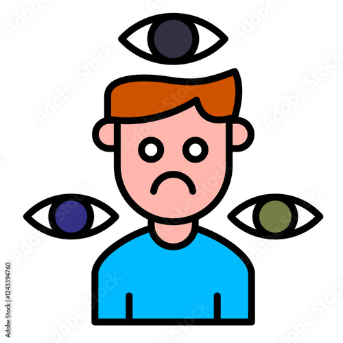 schizophrenia Icon, mental illness, mental health