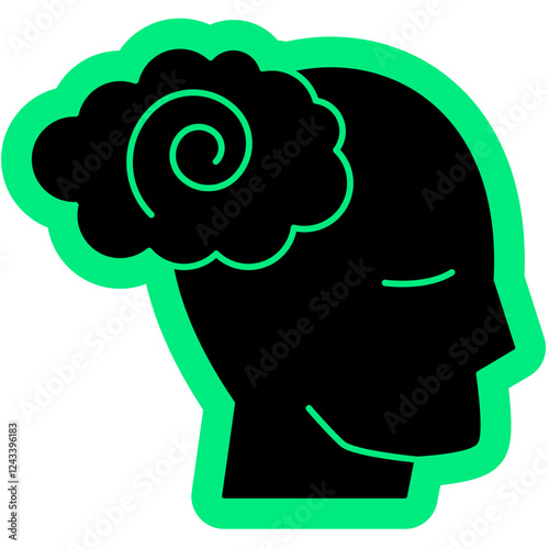 schizophrenia Icon, mental illness, mental health