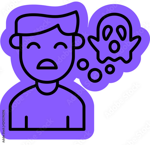 schizophrenia Icon, mental illness, mental health