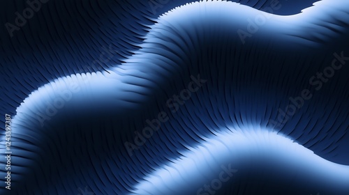 Futuristic neon themed objects against a pitch black background showcasing abstract patterns and textures from a digital realm