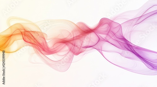 Abstract design with pastel gradients and fluid, flowing lines in a minimalist style for a modern, clean look