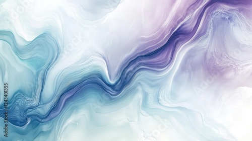 Minimalist abstract art with gentle pastel color transitions and flowing, wave-like lines for a sleek design