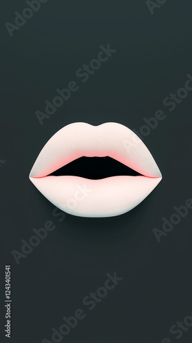 Futuristic neon lips set against a deep backdrop create a surreal atmosphere reflecting underground desires and illicit encounters